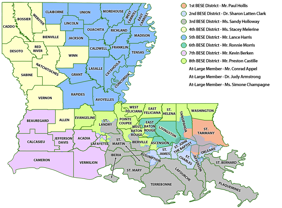 BESE Districts Map