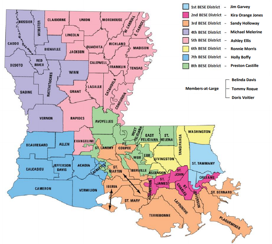 BESE Districts Map
